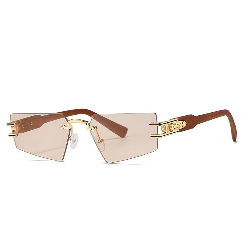 Ochelari de soare eleganti de marca de moda pentru barbati si femei Ochelari neregulati fara rame Nuante de lux unisex UV400