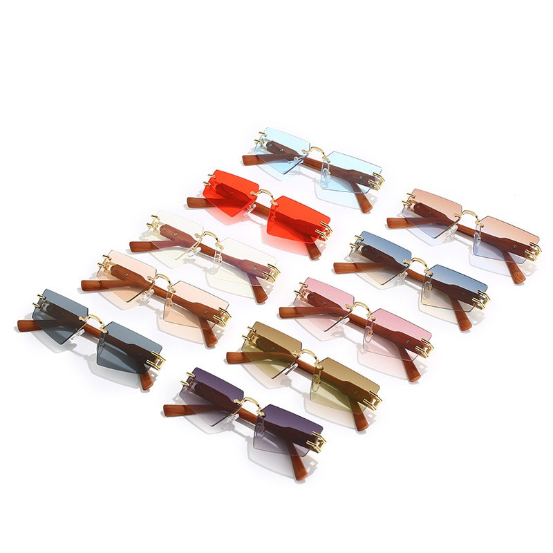 Ochelari de soare eleganti de marca de moda pentru barbati si femei Ochelari neregulati fara rame Nuante de lux unisex UV400