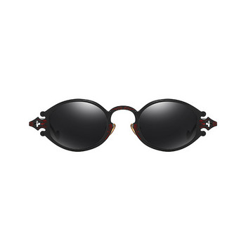 Elbru Vintage Steampunk Овални слънчеви очила Луксозна готическа метална рамка Гравирани сенници Street Snap UV400 Слънчеви очила Мъжки Женски