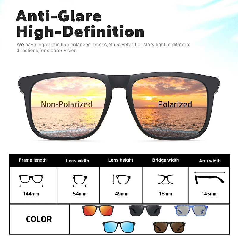 AOFLY polarizirane sportske sunčane naočale za muškarce Biciklizam Vožnja Ribolov 100% UV zaštita TR90 Anti-glare zonnebril heren