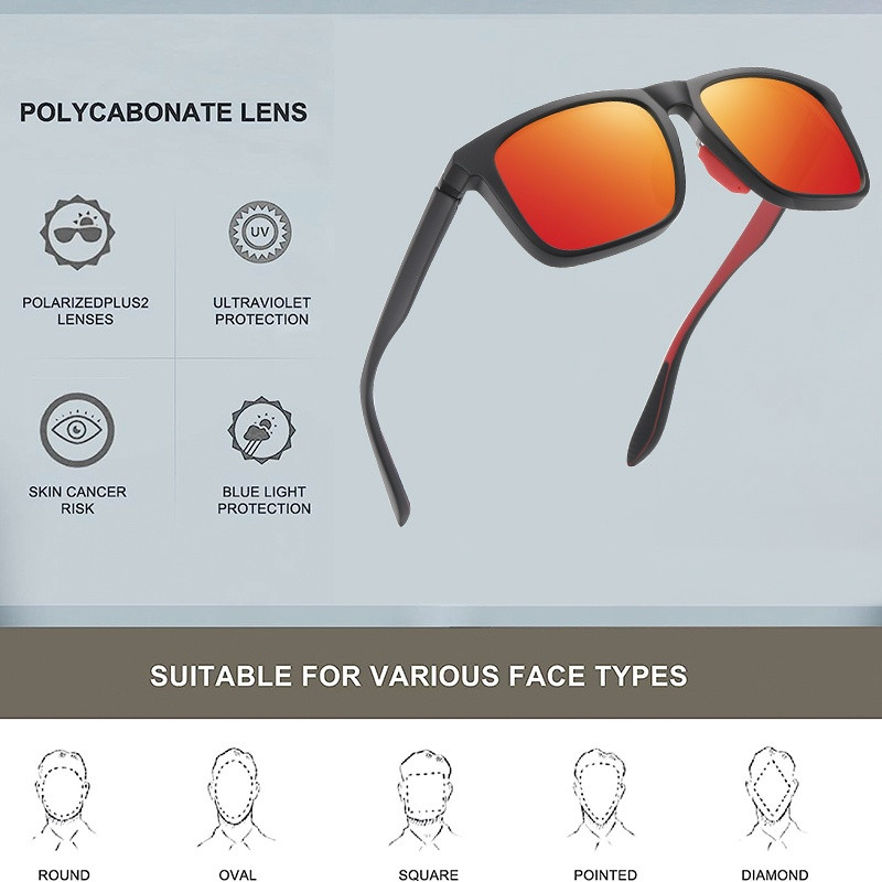 AOFLY polarizirane sportske sunčane naočale za muškarce Biciklizam Vožnja Ribolov 100% UV zaštita TR90 Anti-glare zonnebril heren