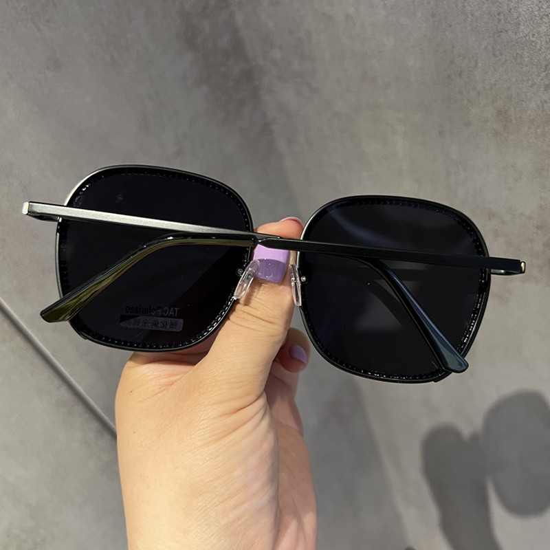 Ochelari de soare polarizați 2022, ochelari de soare rotunzi de lux cu design de marcă, ochelari de soare cu stras UV400, ochelari de soare pentru femeie