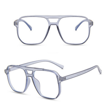 Очила против синя светлина с двоен лъч Многоъгълни плоски огледални очила от висок клас за фотографски реквизит Ново