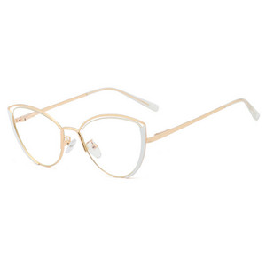 Ralferty Retro Glasses Women Anti Blue Light Decorative Cat Eye Female очила Frame For Prescription Optic Myopia oculos F95721