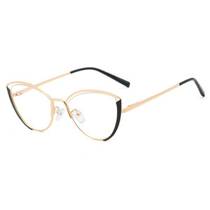 Ralferty Retro Glasses Women Anti Blue Light Decorative Cat Eye Female очила Frame For Prescription Optic Myopia oculos F95721