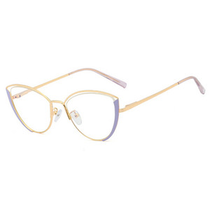 Ralferty Retro Glasses Women Anti Blue Light Decorative Cat Eye Female очила Frame For Prescription Optic Myopia oculos F95721