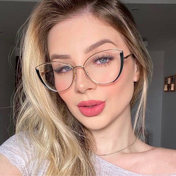 Ralferty Retro Glasses Women Anti Blue Light Decorative Cat Eye Female очила Frame For Prescription Optic Myopia oculos F95721