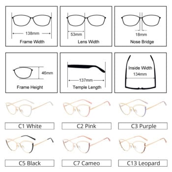 Ralferty Retro Glasses Women Anti Blue Light Decorative Cat Eye Female очила Frame For Prescription Optic Myopia oculos F95721