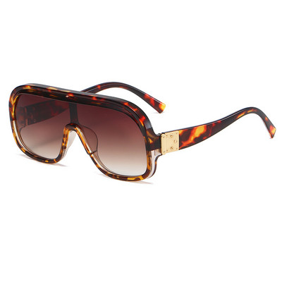 Ochelari de soare oversize, eleganti, pentru bărbați și femei, vintage, ochelari de designer populari, gradient UV400