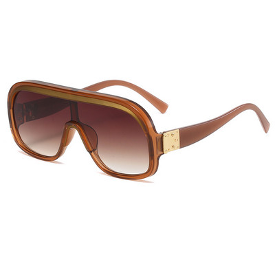 Ochelari de soare oversize, eleganti, pentru bărbați și femei, vintage, ochelari de designer populari, gradient UV400