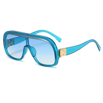 Ochelari de soare oversize, eleganti, pentru bărbați și femei, vintage, ochelari de designer populari, gradient UV400