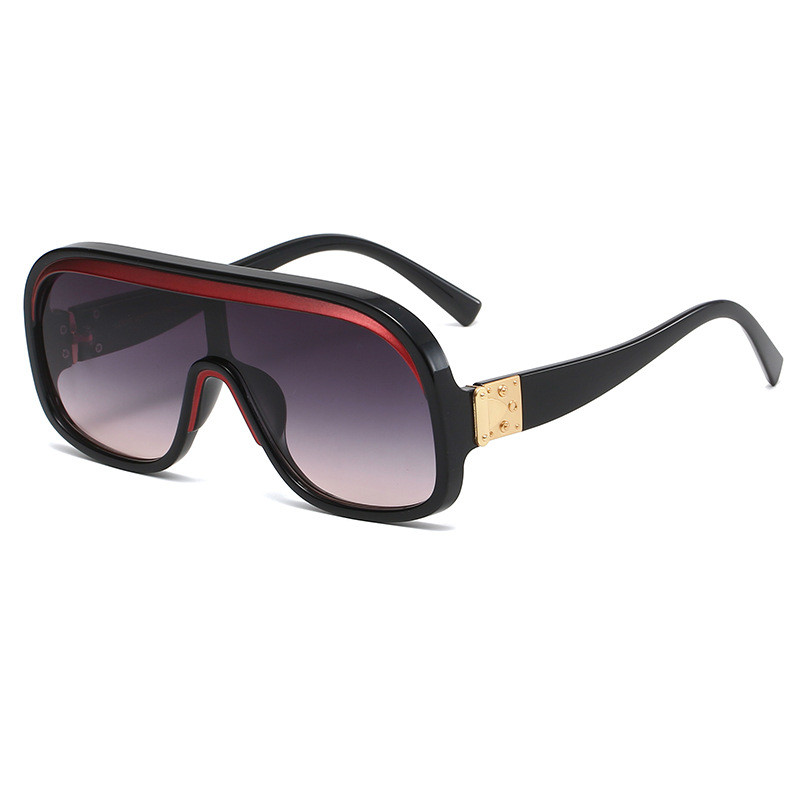 Ochelari de soare oversize, eleganti, pentru bărbați și femei, vintage, ochelari de designer populari, gradient UV400