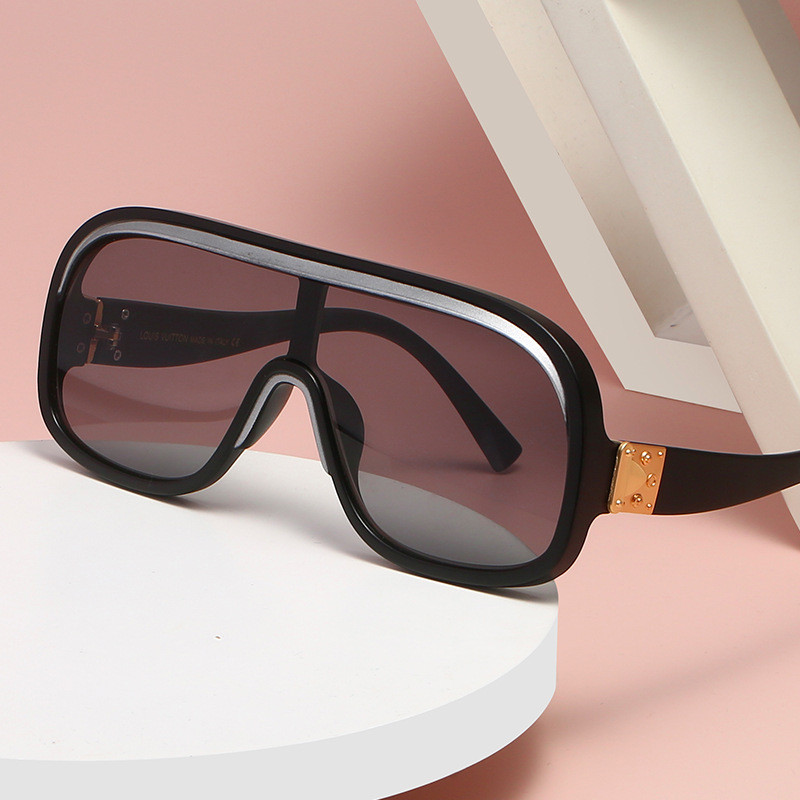 Ochelari de soare oversize, eleganti, pentru bărbați și femei, vintage, ochelari de designer populari, gradient UV400