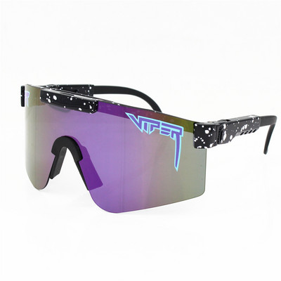 Pit Brand Viper Luksuzne modne prevelike sunčane naočale Rose Dvostruka široka polarizirana zrcalna leća tr90 okvir uv400 Muški Gafas Oculos
