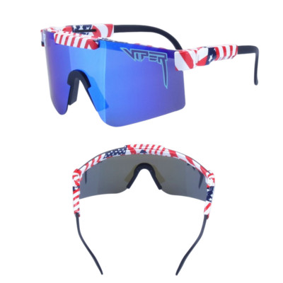 Pit Brand Viper Luksuzne modne prevelike sunčane naočale Rose Dvostruka široka polarizirana zrcalna leća tr90 okvir uv400 Muški Gafas Oculos