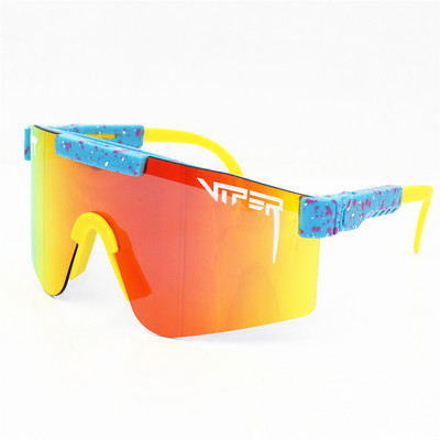 Pit Brand Viper Luksuzne modne prevelike sunčane naočale Rose Dvostruka široka polarizirana zrcalna leća tr90 okvir uv400 Muški Gafas Oculos