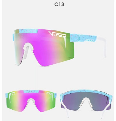 Pit Brand Viper Luksuzne modne prevelike sunčane naočale Rose Dvostruka široka polarizirana zrcalna leća tr90 okvir uv400 Muški Gafas Oculos
