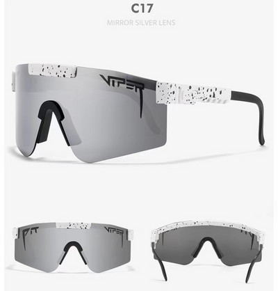 Pit Brand Viper Luksuzne modne prevelike sunčane naočale Rose Dvostruka široka polarizirana zrcalna leća tr90 okvir uv400 Muški Gafas Oculos