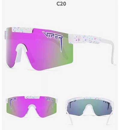 Pit Brand Viper Luksuzne modne prevelike sunčane naočale Rose Dvostruka široka polarizirana zrcalna leća tr90 okvir uv400 Muški Gafas Oculos