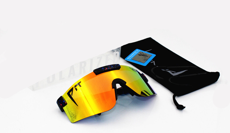 Pit Brand Viper Luksuzne modne prevelike sunčane naočale Rose Dvostruka široka polarizirana zrcalna leća tr90 okvir uv400 Muški Gafas Oculos