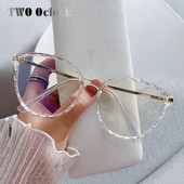Trend läbipaistev prilliraam naistele dekoratiivne 0 dioptriline optiline prillide raam naistele 2022 Stiilne disainer