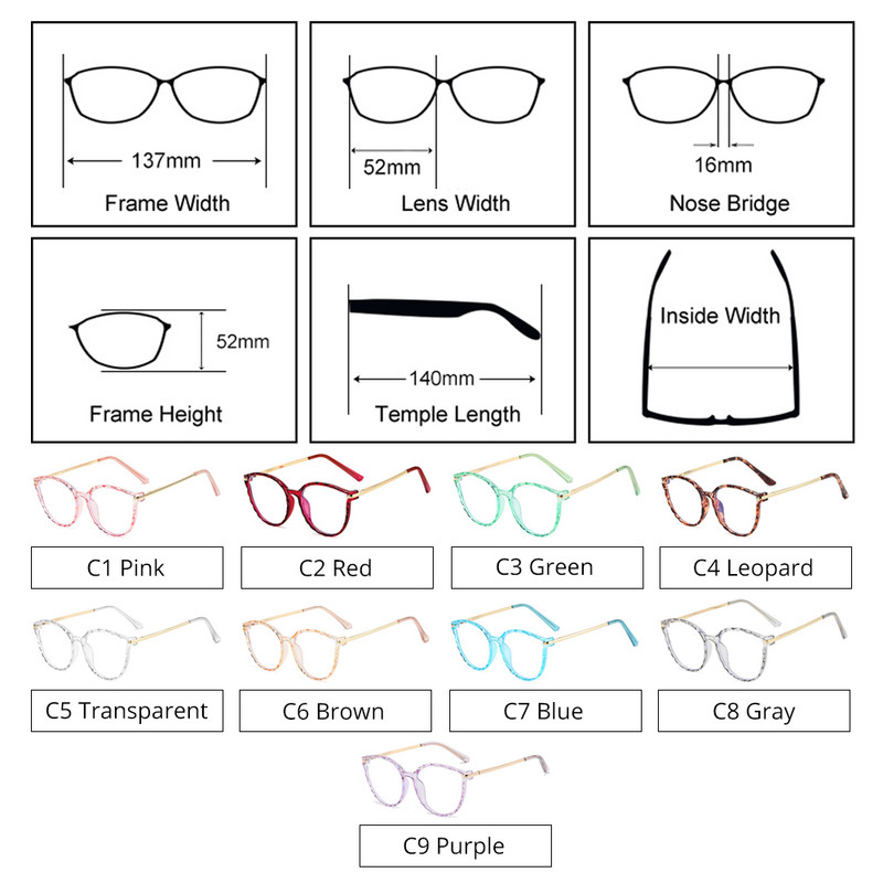 Trend läbipaistev prilliraam naistele dekoratiivne 0 dioptriline optiline prillide raam naistele 2022 Stiilne disainer