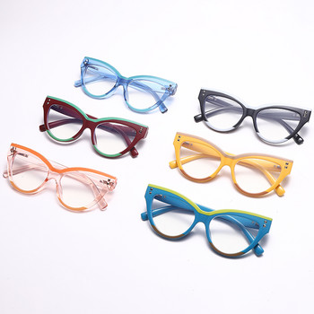 Νέα γυαλιά υπολογιστών Cat Eye Γυναικεία Γυαλιά Οπτικά Γυαλιά που μπλοκάρουν το μπλε φως Σκελετοί Vintage Anti Blue Ray γυαλιά μόδας