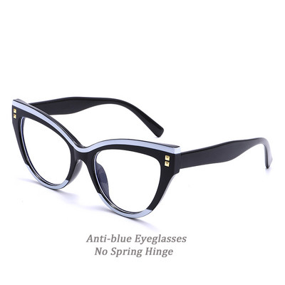 Nauji Cat Eye Kompiuteriniai akiniai Moteriški Mėlyną Šviesą Blokuojantys Optiniai Akinių Rėmeliai Vintažiniai Anti Blue Ray Madingi akiniai