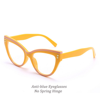 Nauji Cat Eye Kompiuteriniai akiniai Moteriški Mėlyną Šviesą Blokuojantys Optiniai Akinių Rėmeliai Vintažiniai Anti Blue Ray Madingi akiniai