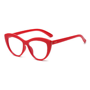Vintage ženski okviri za naočale Trendi crvene naočale Zaštita računala Okvir za mačje oko Kratkovidnost Optika Dioptrijski okviri od 0 dioptrija