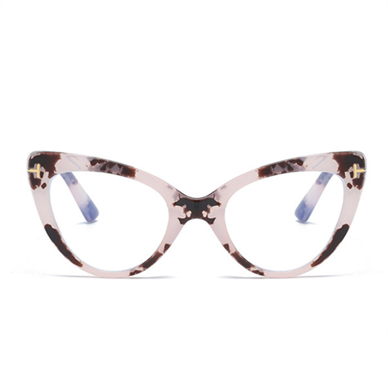 YOOSKE Anti Blue Light Katės akių akinių rėmeliai Moteriški mados raštai Akinių rėmeliai Moteriškas Gamintojas TR90 Kompiuteriniai akiniai Dioptrija
