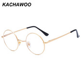 Kachawoo naočale protiv plavog svjetla optičke okrugle vintage zlatne metalne okvire računalne naočale retro ženske uniseks novogodišnji darovi