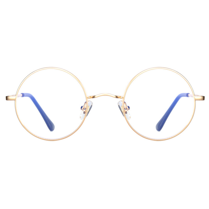 Kachawoo naočale protiv plavog svjetla optičke okrugle vintage zlatne metalne okvire računalne naočale retro ženske uniseks novogodišnji darovi