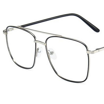 НОВИ Очила против синя светлина Унисекс Квадратни оптични очила Ретро очила Очила с двулъчева сплавна рамка