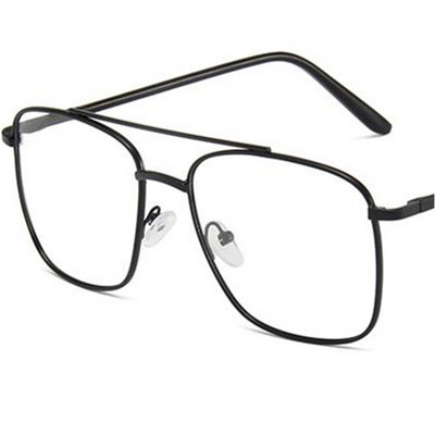 NOI Ochelari anti-lumină albastră Ochelari optici pătrați unisex Ochelari retro Ochelari de vedere cu ramă din aliaj cu fascicul dublu