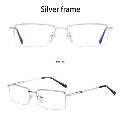 Umanco četvrtaste računalne naočale s poluokvirom za muškarce Filter plave svjetlosti Okvir od crne legure Optičke naočale Dioptrijske naočale 0