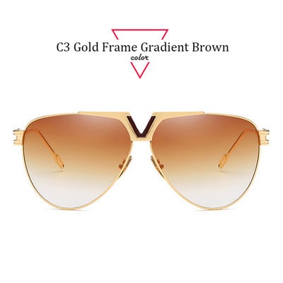 ALOZ MICC Ljetne retro pilotske sunčane naočale Muškarci Žene Brand Dizajn Metalni veliki okvir Modne uniseks sunčane naočale UV400 Oculos Q560