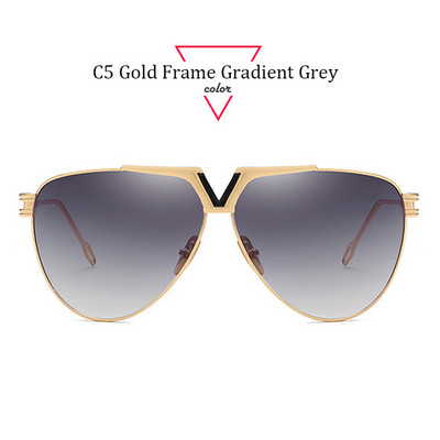 ALOZ MICC Ljetne retro pilotske sunčane naočale Muškarci Žene Brand Dizajn Metalni veliki okvir Modne uniseks sunčane naočale UV400 Oculos Q560