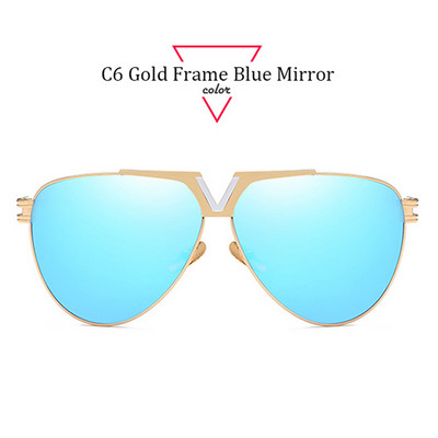 ALOZ MICC Ljetne retro pilotske sunčane naočale Muškarci Žene Brand Dizajn Metalni veliki okvir Modne uniseks sunčane naočale UV400 Oculos Q560