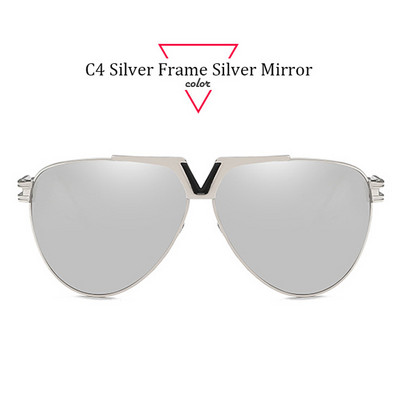 ALOZ MICC Ljetne retro pilotske sunčane naočale Muškarci Žene Brand Dizajn Metalni veliki okvir Modne uniseks sunčane naočale UV400 Oculos Q560