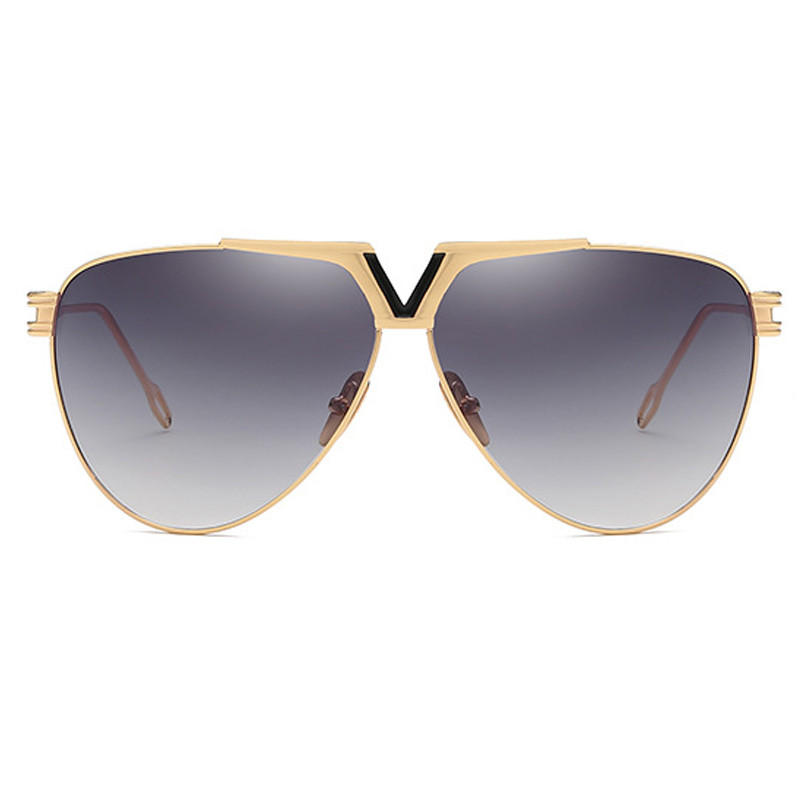 ALOZ MICC Ljetne retro pilotske sunčane naočale Muškarci Žene Brand Dizajn Metalni veliki okvir Modne uniseks sunčane naočale UV400 Oculos Q560