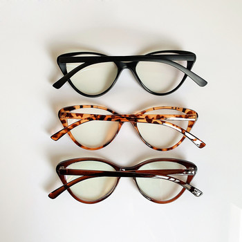 Модерна рамка за очила Анти синя светлина Очила Котешко око Дамски маркови дизайнерски очила Optical Myopia Nerd Черни лилави очила