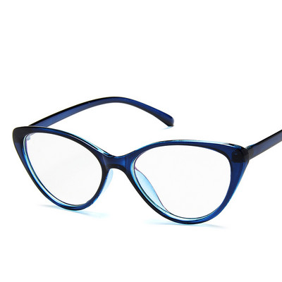 Μοντέρνο σκελετό γυαλιών αντι μπλε ανοιχτό Γυαλιά Cat Eye Γυναικεία Επώνυμα Γυαλιά Οπτικά Μυωπία Nerd Μαύρα Μωβ γυαλιά
