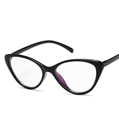 Μοντέρνο σκελετό γυαλιών αντι μπλε ανοιχτό Γυαλιά Cat Eye Γυναικεία Επώνυμα Γυαλιά Οπτικά Μυωπία Nerd Μαύρα Μωβ γυαλιά