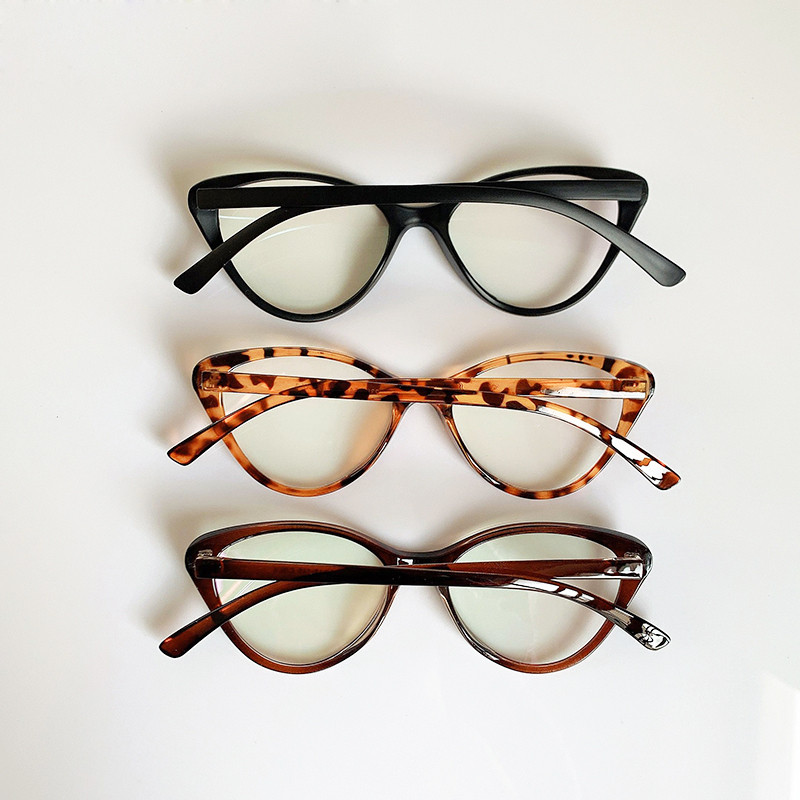 Μοντέρνο σκελετό γυαλιών αντι μπλε ανοιχτό Γυαλιά Cat Eye Γυναικεία Επώνυμα Γυαλιά Οπτικά Μυωπία Nerd Μαύρα Μωβ γυαλιά