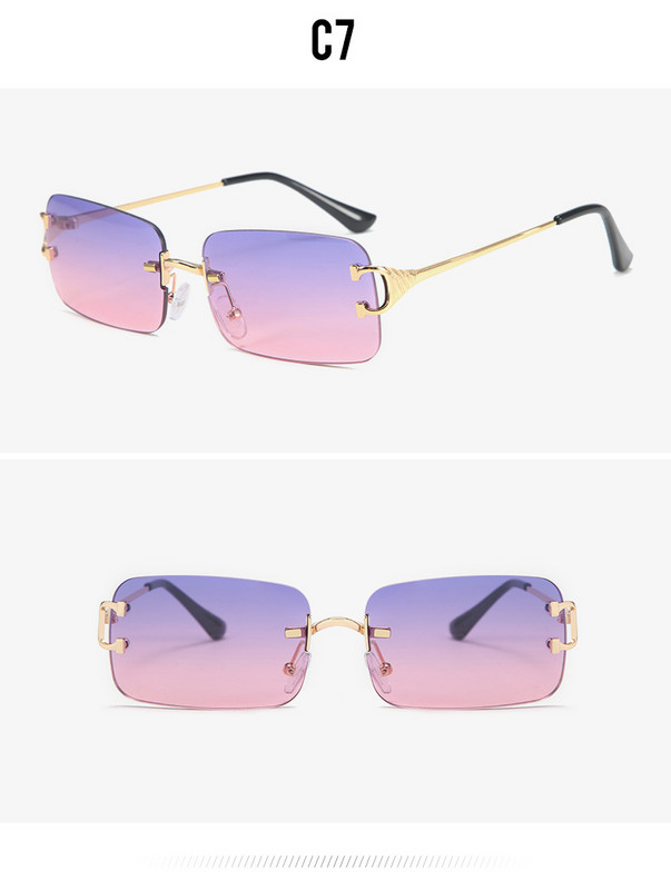 cool vintage, modne sunčane naočale, luksuzna marka, vintage mali kvadrat mali mjesečev kotač luksuzna marka, muške pravokutne s bez okvira