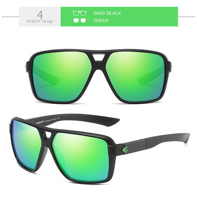 DUBERY 2023 Četvrtaste polarizirane sunčane naočale Muški modni okviri za naočale Brand Designer Black Mirror Driving Shadows 100% UV zaštita