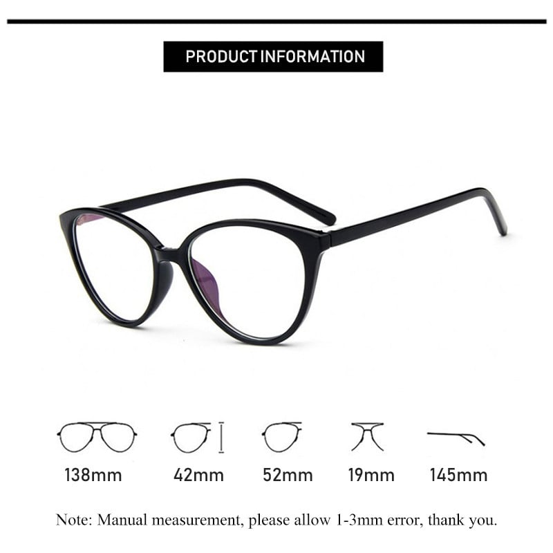 Naiste prilliklaasist raam Anti Blue Rays Blue Light Blocking Naise läbipaistev objektiiv Tüdrukute Nohik Must Punane Optiliste Prillide Raam