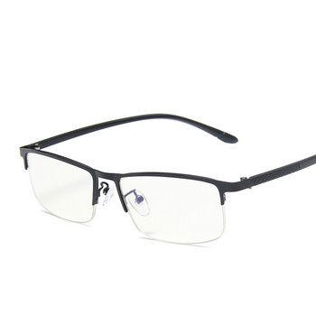 Очила с рамка против синя светлина Мъжки полубез рамки 2020 Защита на очите Очила против синя светлина Мъжки компютърни очила Мъжки