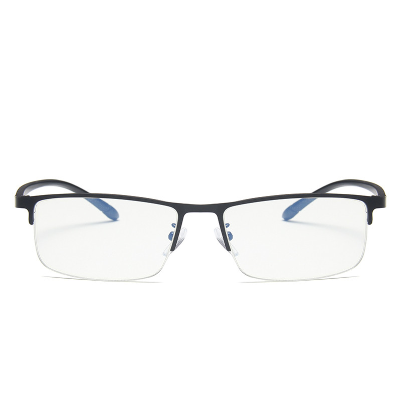 Ochelari cu ramă anti-lumină albastră pentru bărbați, jumătate fără rame, 2020, protecție ochilor, ochelari anti-lumină albastră, ochelari pentru computer, bărbați